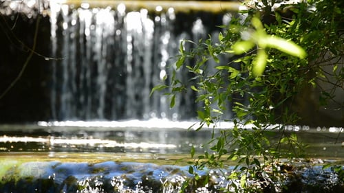 Water Running in Mountain