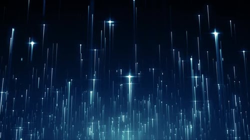 Futuristic Blue Glowing Particle Uplift Background