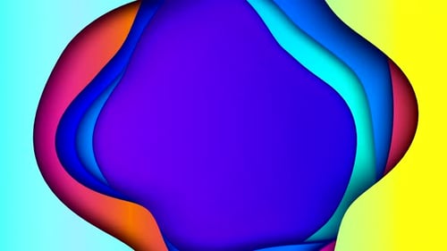 Abstract Colorful Background with Multiple Layers of Wave Surface with Different Gradients. Copy