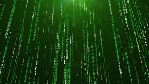 Hintergrund des digitalen Binärdaten-Streaming-Codes