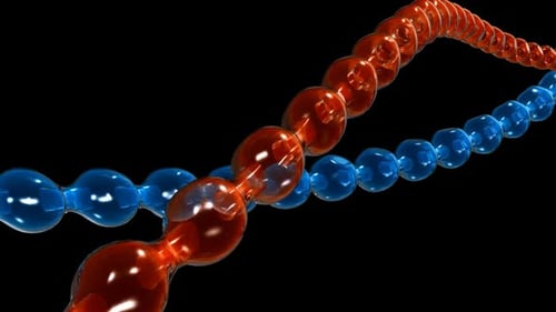 Animated DNA Double Helix Formation Science Background