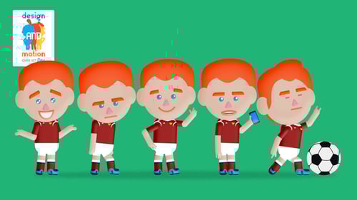 D&M Character Kit Tiny: Soccer Player Russia