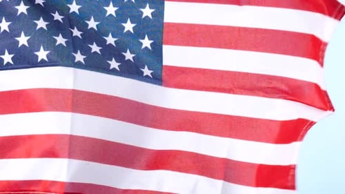 American Flag Waves Proudly in the Breeze