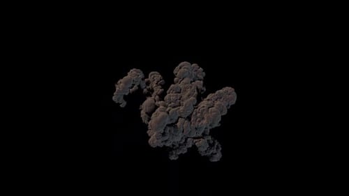 Realistic Smoke Burst Animation