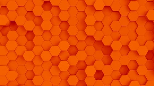 Hexagonal Background Red
