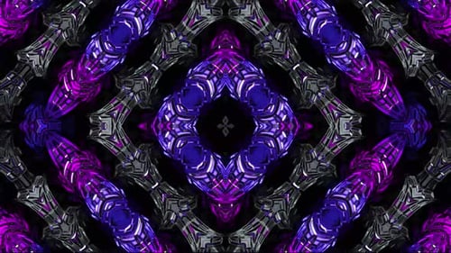 Abstract Glowing Colorful Columns Looped Background