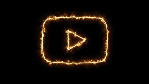 Fiery Social Media Logo Reveal