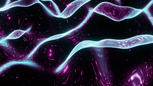 Animation der außerirdischen Materie des Vj-Loops 4K H.264
