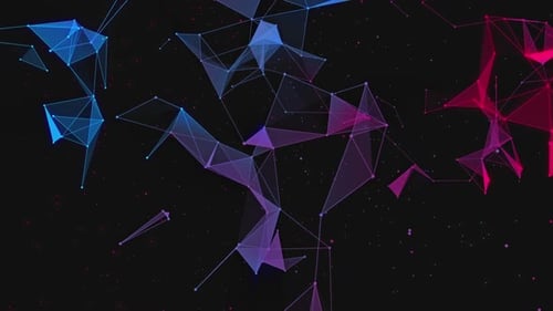 Dynamic Abstract Geometric Plexus Network Background