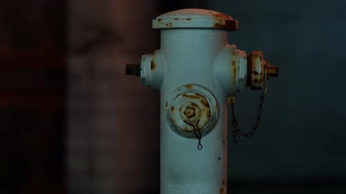 Fire Hydrant in Small Town