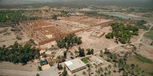 Iraq Hilla Governorate, the ancient city of Babylon
