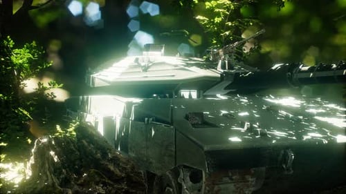 Old Rusty Tank in the Forest