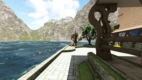 Sea side of the house