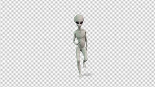 3D Alien Character Dancing Animation Loop