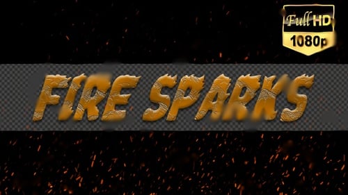 Rising Fire Sparks Particle Overlay
