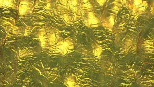 Abstract Flowing Golden Liquid Metal Background Animation