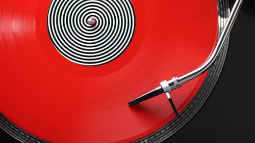 Top View from a Red Vinyl