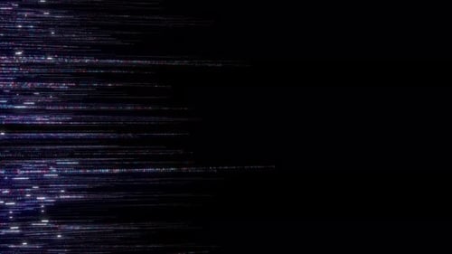 Computer Data Flow. High Tech Computer Data Flow Background. Futuristic Glowing Computer Data Transf