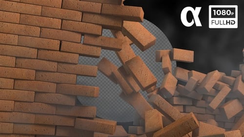 3D Breaking Brickwall Ver.2