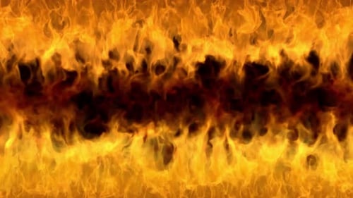 Dynamic Horizontal Fire Wall Seamless Loop