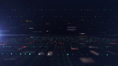 Fondo cibernético espacio digital azul