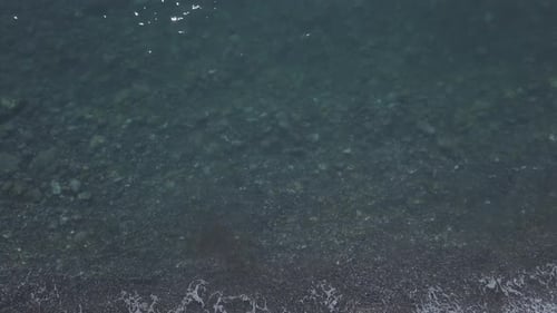 Transparent Clear Sea Shore Aerial View