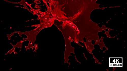 Rote Farbe Wassertropfen Splash V3