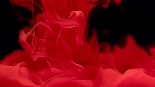 Tache d'encre rouge