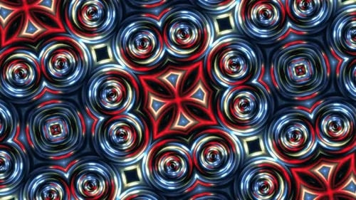 neon cartoon vj loop background