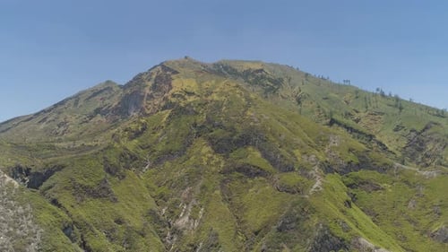 Mountain Landscape Jawa Island Indonesia
