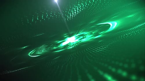 Green Trapcode Form Particles Background 4K