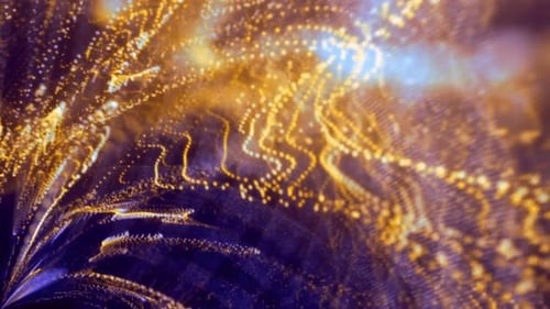 Abstract Fluid Particle Network Motion Background