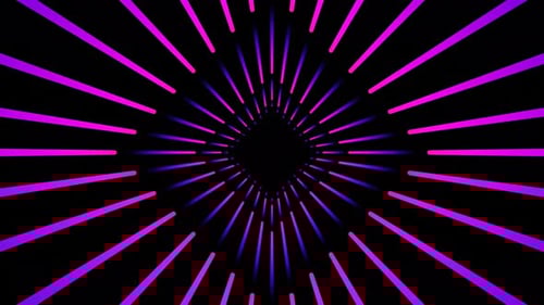 Purple Gradient Lines Led Neon Rhombus Tunnel Seamless Animation Background