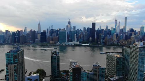 Skyscrapers and Buildings in Manhattan New York City Skyline