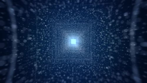 Endloser rechteckiger Partikeltunnel