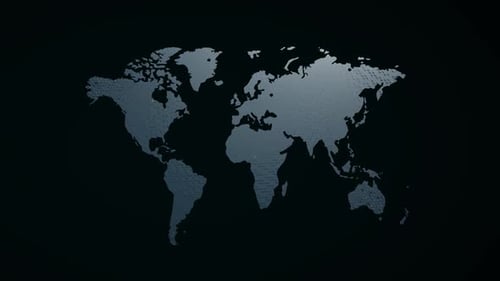 dynamic background with the continents of the earth levitating in space