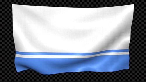 Altai Republic Flag Waving Looped