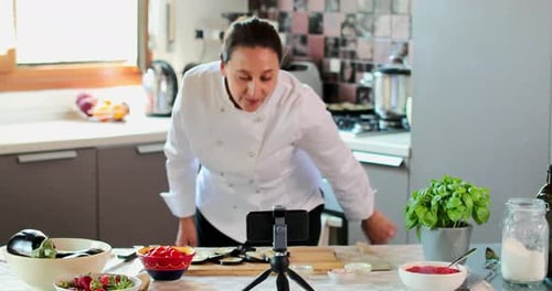 Chef in kitchen