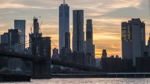 New York At Sunset 4K