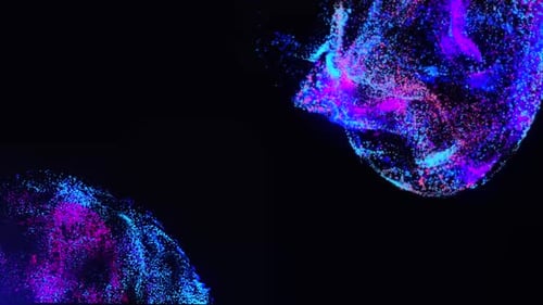 Abstract Fluid Particle Stream Motion Background