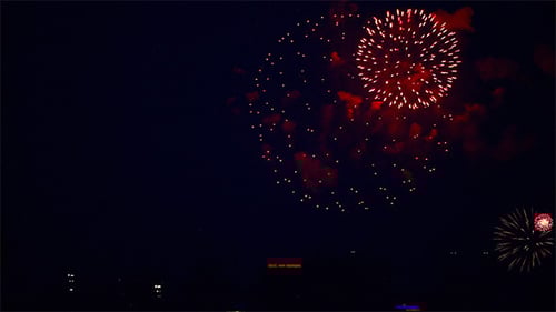 Spectacular Fireworks Display at Night