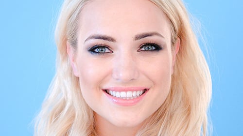 Woman Applying Cream to Face Close Up