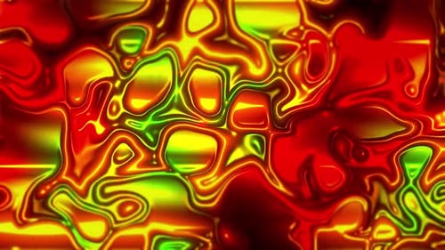 Vibrant Fluid Glowing Abstract Liquid Background Loop