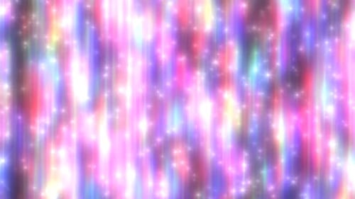 Beautiful Light Sparkle Star Particles and Shiny Rainbow Spectrum