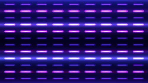 Abstract Neon Grid Lights Loop Background