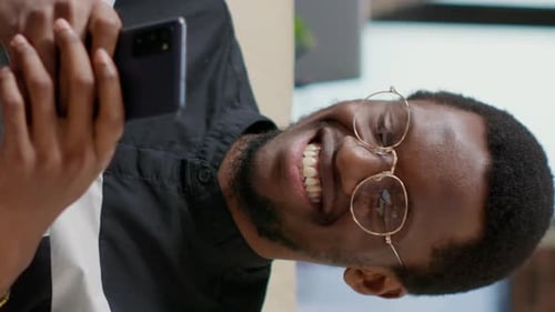 Young Adult Using Mobile Phone