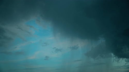 Time Lapse Timelapse Night View Blue Cloudy Rainy Sky