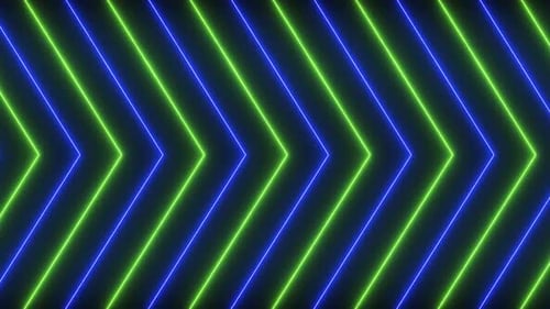 Blue Green Color Glowing Neon Line Moving Background Animation