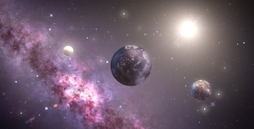 Vol vers les planètes - Panorama de l'espace