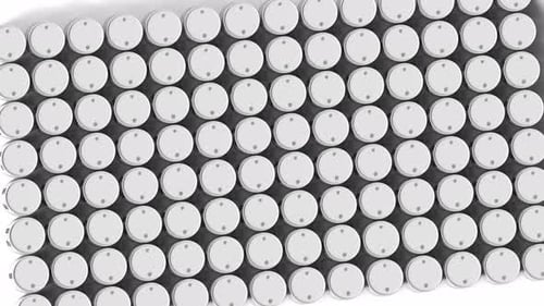 White Barrels Form IMPORT Text 3D Animation